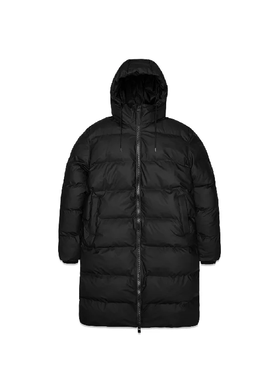 Alta Longer Puffer Jacket W3T4 - Black Elasticated Jacket Padded Jacket Insulated Jacket