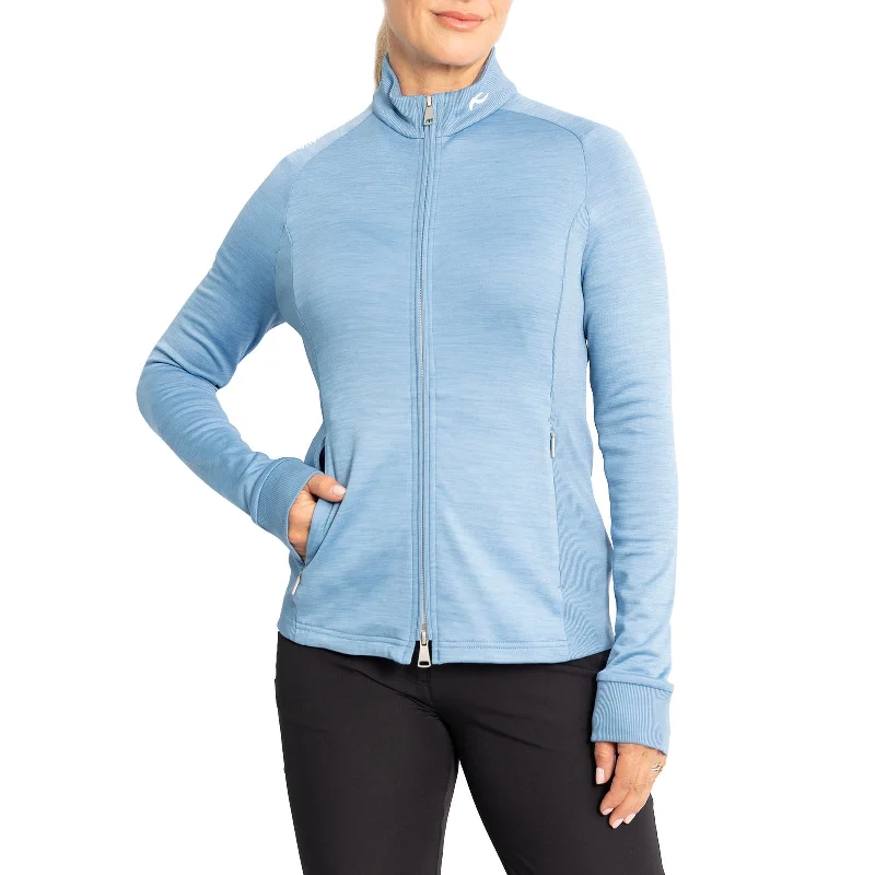KJUS Women's Lara Techwool Golf Jacket - Santorini Embroidered Jacket Appliqued Jacket Beaded Jacket KJUS Women's Lara Techwool Golf Jacket - Santorini Embroidered Jacket Appliqued Jacket Beaded Jacket