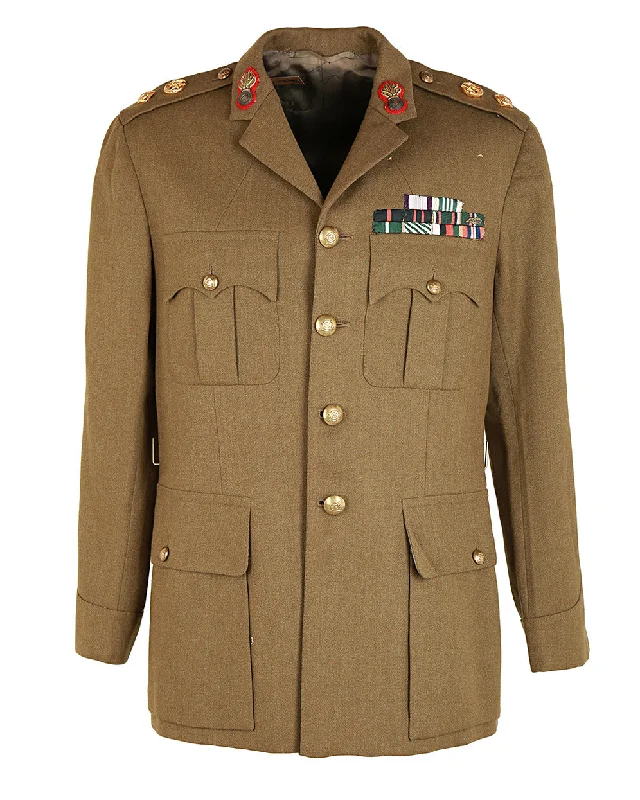 Stunning 1950s Swedish Army Highly Decorated Dress Tunic Jacket - Medium Nylon Fabric Polyester Fabric Spandex Fabric Stunning 1950s Swedish Army Highly Decorated Dress Tunic Jacket - Medium Nylon Fabric Polyester Fabric Spandex Fabric