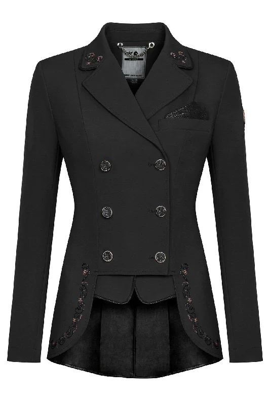 Fairplay Dressage Short Tailcoat Jacket Lexim Chic Rosegold Front Pockets Side Pockets Patch Pockets