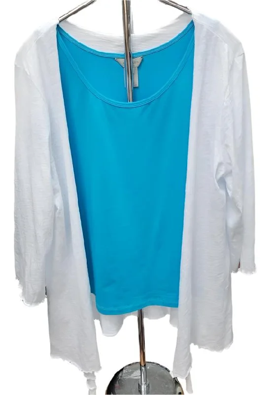 Jacket- White Slub Jersey Shrug Women's-1266 Insulated Jacket Fitted Jacket Loose Jacket Jacket- White Slub Jersey Shrug Women's-1266 Insulated Jacket Fitted Jacket Loose Jacket