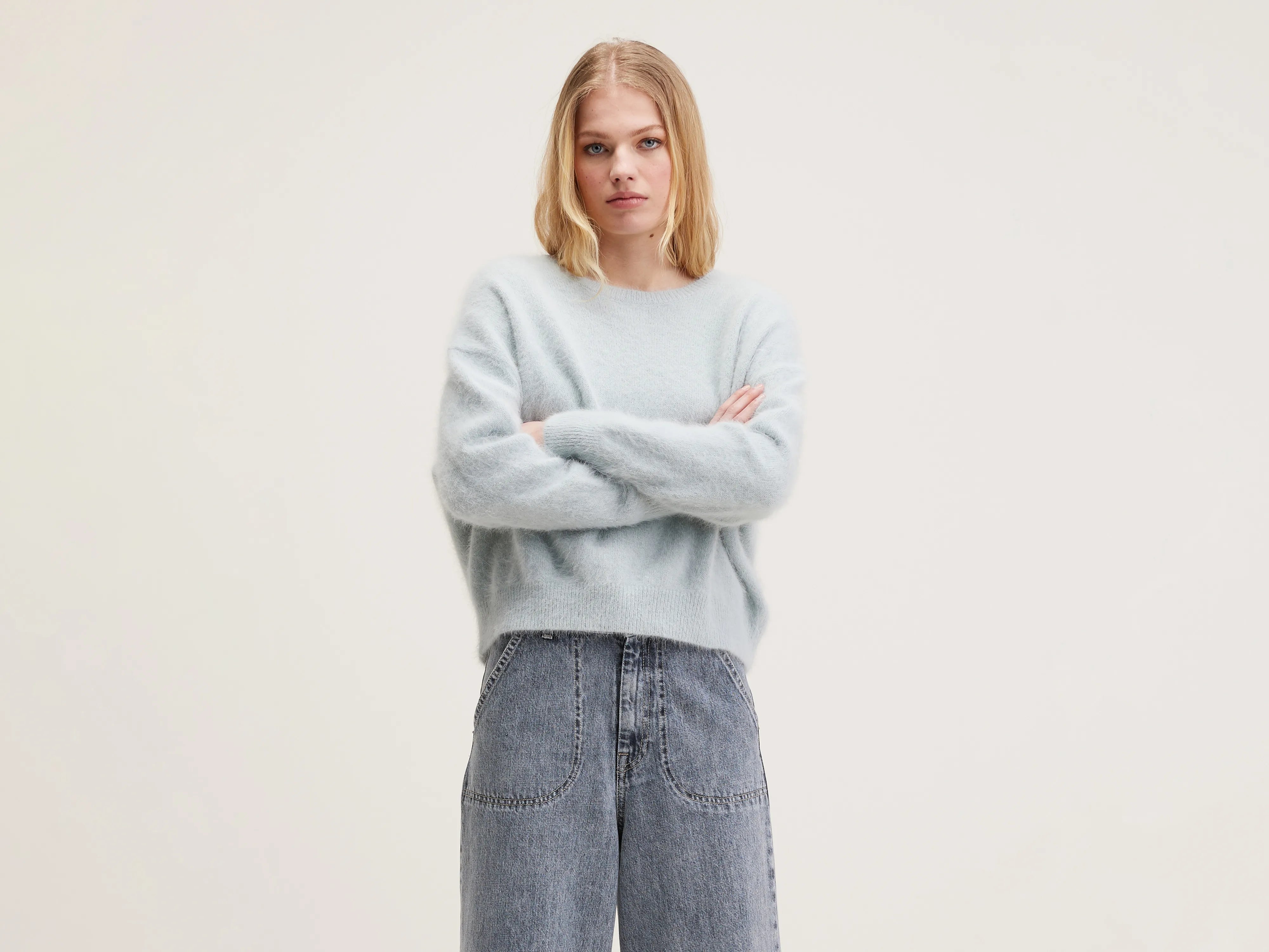 Datus angora-blend sweater (242 / W / GIVRE) Wool Fabric Cashmere Fabric Tweed Fabric Datus angora-blend sweater (242 / W / GIVRE) Wool Fabric Cashmere Fabric Tweed Fabric