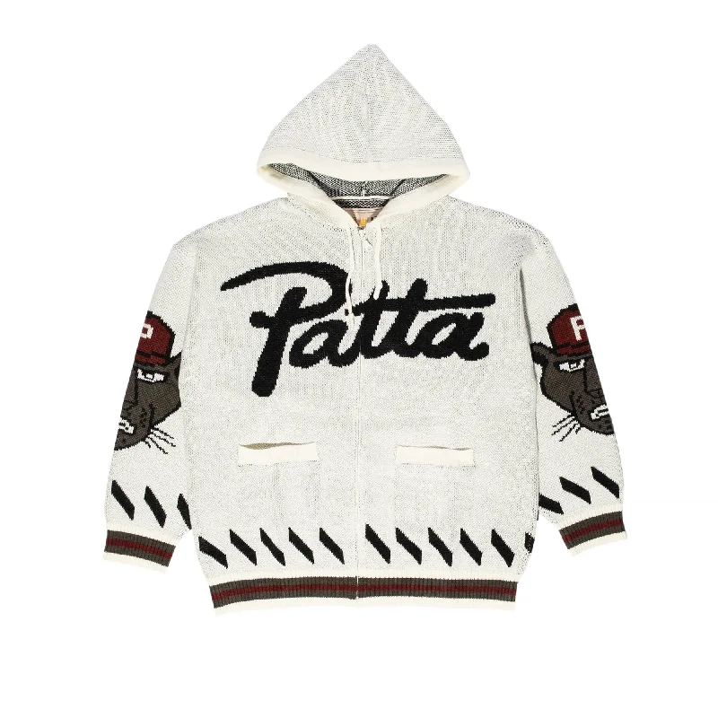 Patta Mens Cartoon Knitted Jacket 'Whitecap Gray' Jersey Jacket Tulle Jacket Batik Jacket Patta Mens Cartoon Knitted Jacket 'Whitecap Gray' Jersey Jacket Tulle Jacket Batik Jacket