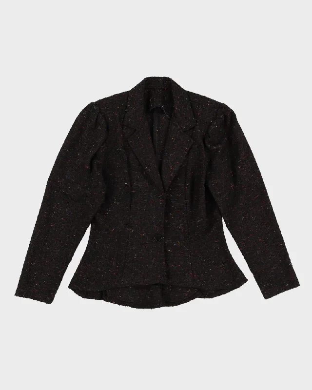 1980s Wool Tweed Blazer Style Jacket - S Plaid Jacket Tartan Jacket Houndstooth Jacket 1980s Wool Tweed Blazer Style Jacket - S Plaid Jacket Tartan Jacket Houndstooth Jacket