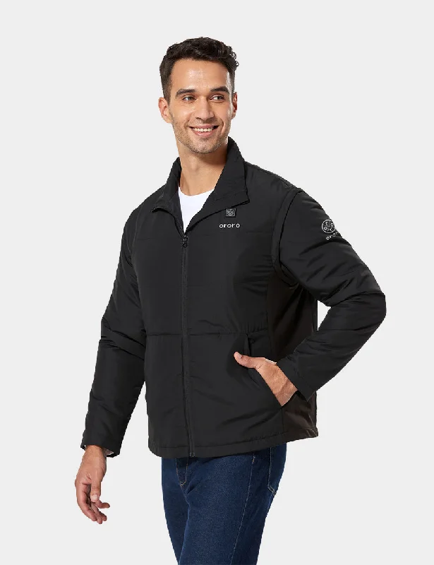 Men's Heated Golf Jacket (with Zip-Off Sleeves) Anorak Shell Jacket Lightweight Jacket Men's Heated Golf Jacket (with Zip-Off Sleeves) Anorak Shell Jacket Lightweight Jacket