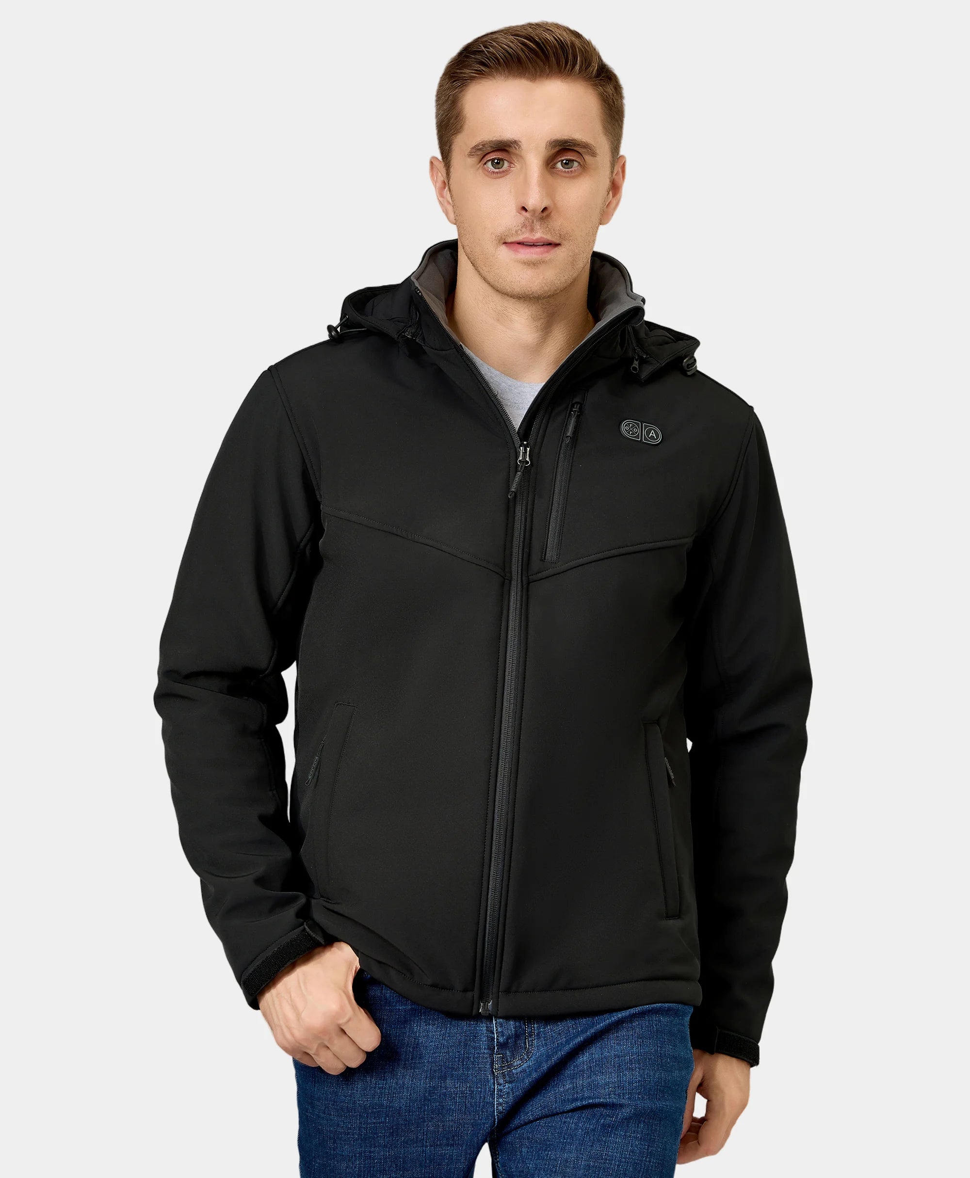 Men's Heated Dual Control Jacket with 5 Heating Zones (Chest Heating) Satin Jacket Silk Jacket Chiffon Jacket Men's Heated Dual Control Jacket with 5 Heating Zones (Chest Heating) Satin Jacket Silk Jacket Chiffon Jacket
