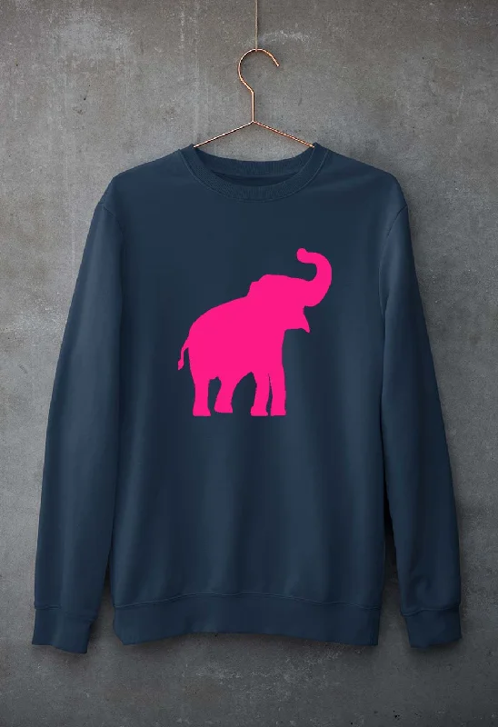 Pink Elephant Unisex Sweatshirt for Men/Women Hoodie with Print Artistic Unique
