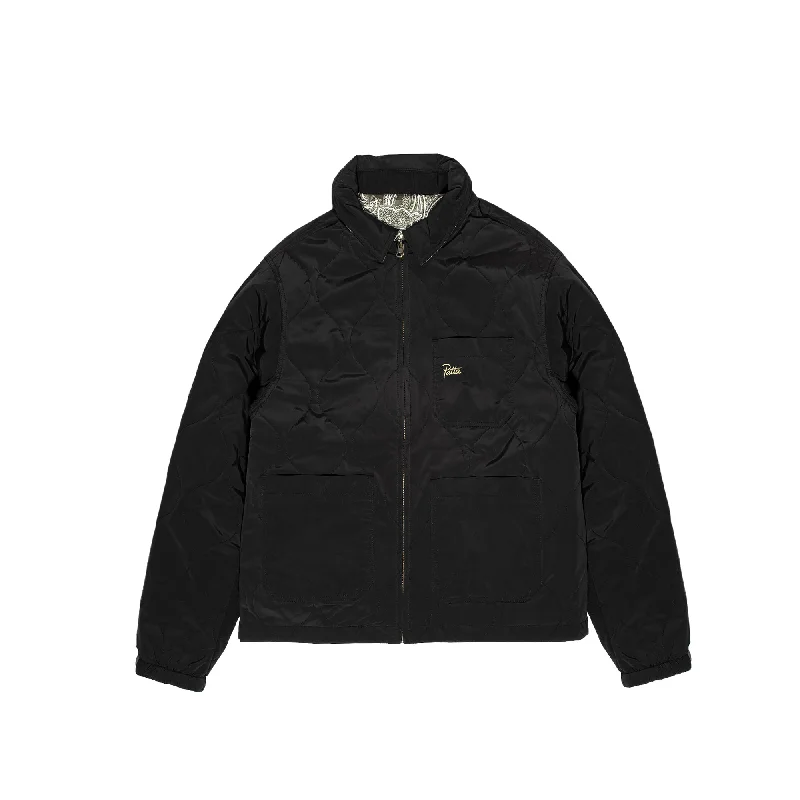 Patta Mens Paisley Reversible Jacket 'Black/Paisley' Striped Jacket Polka Dot Jacket Floral Jacket Patta Mens Paisley Reversible Jacket 'Black/Paisley' Striped Jacket Polka Dot Jacket Floral Jacket