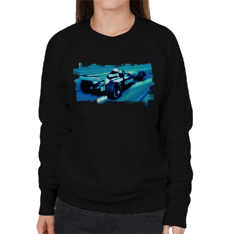Motorsport Images Ralf Schumacher Williams FW24 BMW Women's Sweatshirt Hoodie with Earth Tones Natural Calm Motorsport Images Ralf Schumacher Williams FW24 BMW Women's Sweatshirt Hoodie with Earth Tones Natural Calm