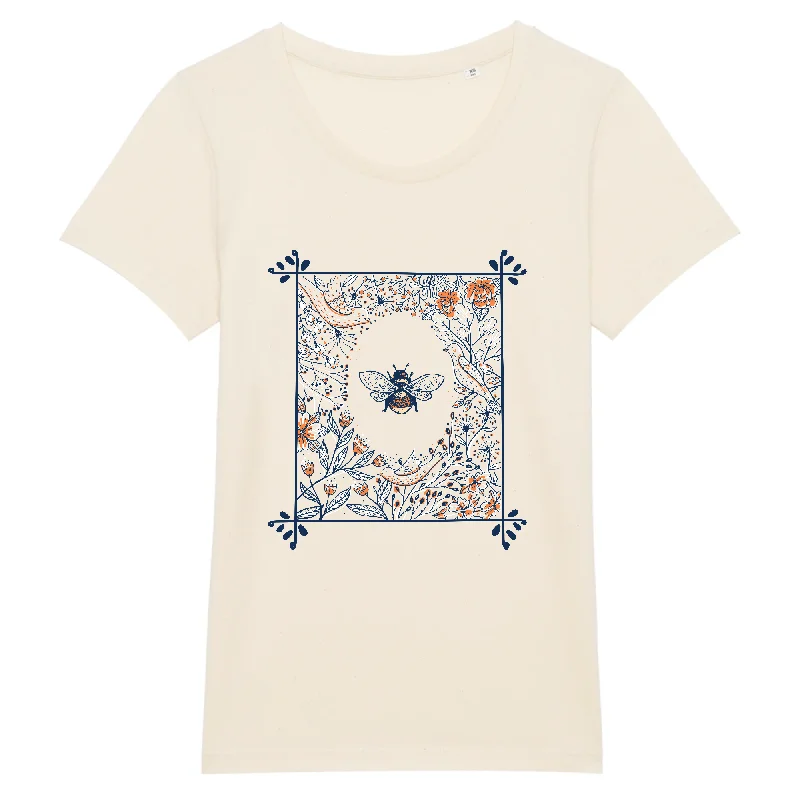 Abeille | T-shirt Femme 100% Coton BIO - EXPRESSER V-Neck T-Shirt Long Sleeve Cotton Abeille | T-shirt Femme 100% Coton BIO - EXPRESSER V-Neck T-Shirt Long Sleeve Cotton