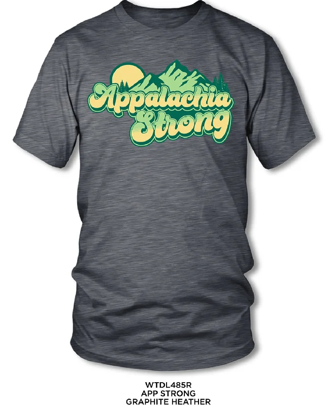 Appalachia Strong Short Sleeve Tee Asymmetrical Pockets Print