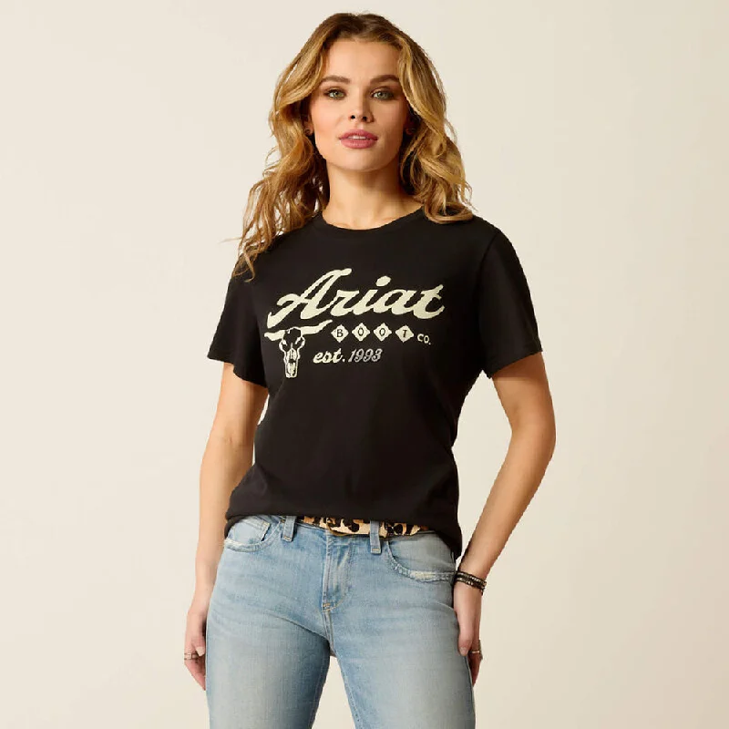 Ariat 10052041 Women's Ariat Established Boot Co T-Shirt Fleece Fabric Down Fabric Feather Fabric Ariat 10052041 Women's Ariat Established Boot Co T-Shirt Fleece Fabric Down Fabric Feather Fabric