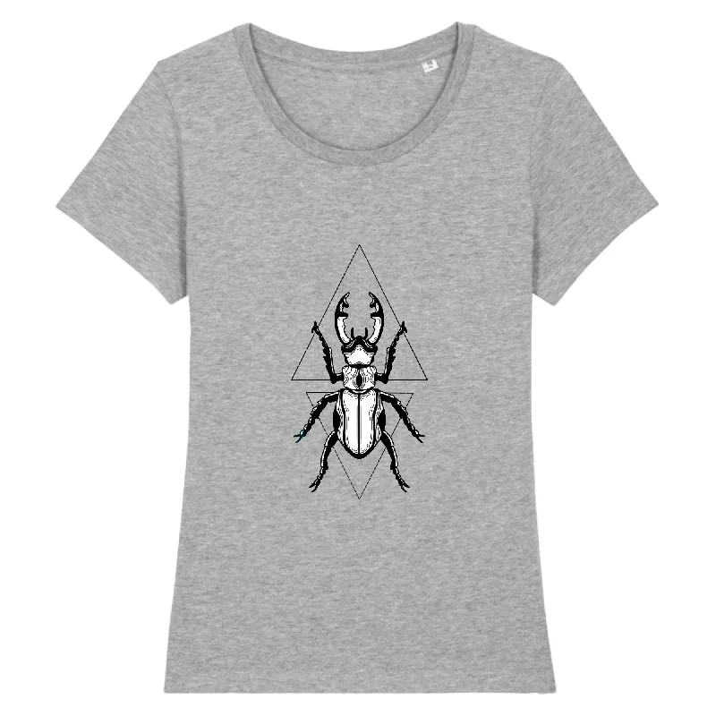 Beetle | T-shirt Femme 100% Coton BIO - EXPRESSER Polka Dot Checkered Tartan