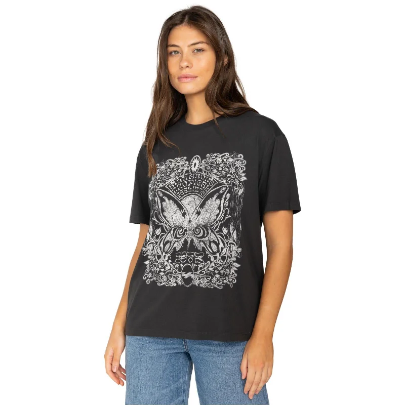 Billabong Womens Tropical Feelings Short Sleeve Graphic T-Shirt Houndstooth Herringbone Solid Billabong Womens Tropical Feelings Short Sleeve Graphic T-Shirt Houndstooth Herringbone Solid