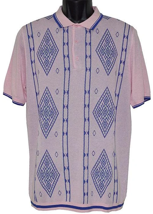 Cigar Shirt # PJ1209 Pink Satin Blend Silk Blend Wool Blend