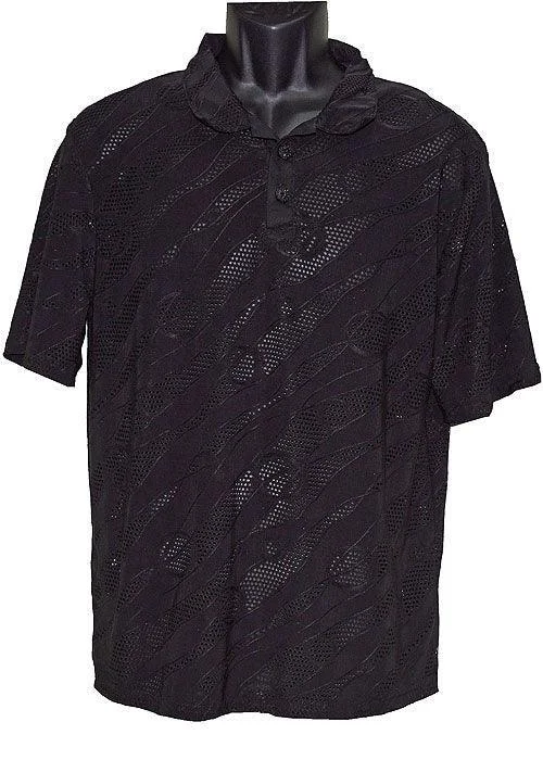 Daniel Benjamin Shirt # PL30 Black Cotton Fabric Linen Fabric Terry Fabric