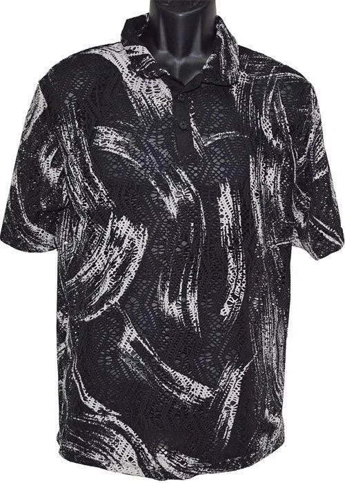 Daniel Benjamin Shirt # PL38 Black/White Lace Blend Ribbed Blend Corduroy Blend