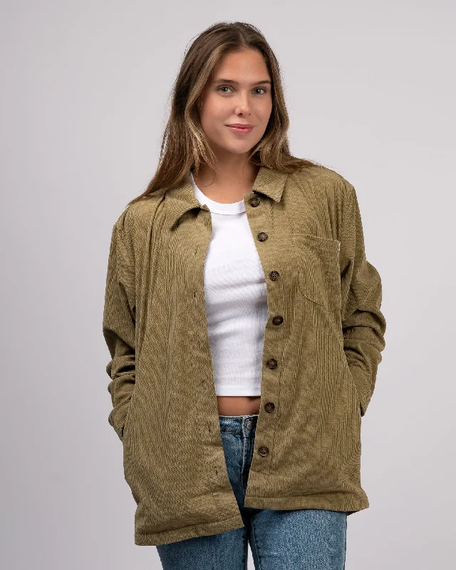 Women's Ella Woven L/S Shirt Hooded Caped Shawl Collar