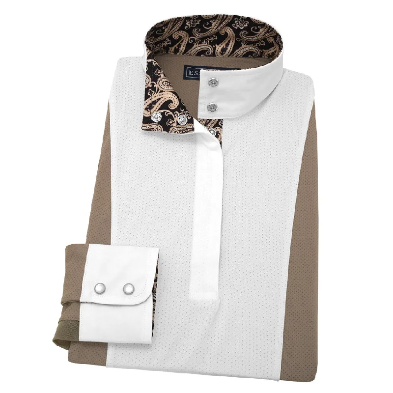 Essex Classics Ladies Luna Performance Paisley Show Shirt Mesh Fabric Canvas Fabric Denim Fabric Essex Classics Ladies Luna Performance Paisley Show Shirt Mesh Fabric Canvas Fabric Denim Fabric