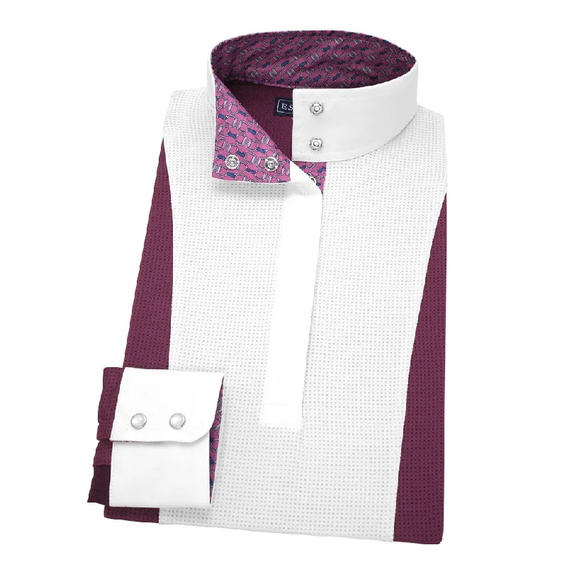 Essex Classics Ladies Plum Luna Performance Stirrups Show Shirt Elasticated Padded Insulated Essex Classics Ladies Plum Luna Performance Stirrups Show Shirt Elasticated Padded Insulated