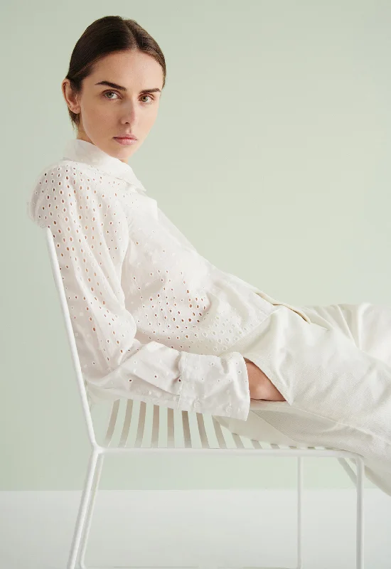 Fenix Shirt - White Fitted T-Shirt Seamless Stretchy