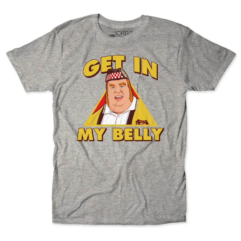 Get In My Belly Unisex Tee Faux Fur Fabric Real Fur Fabric Shearling Fabric