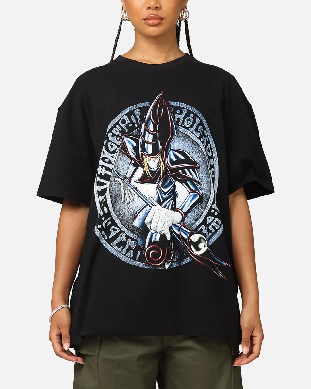Goat Crew X Yu-Gi-Oh! Dark Magician Card Heavy T-Shirt Black Satin Blend Silk Blend Wool Blend Goat Crew X Yu-Gi-Oh! Dark Magician Card Heavy T-Shirt Black Satin Blend Silk Blend Wool Blend