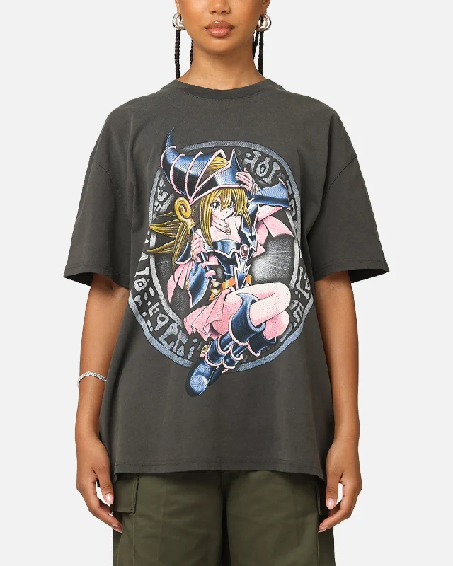 Goat Crew X Yu-Gi-Oh! Dark Magician Girl Card Heavy T-Shirt Black Wash Anti-Shrink Durable Soft Goat Crew X Yu-Gi-Oh! Dark Magician Girl Card Heavy T-Shirt Black Wash Anti-Shrink Durable Soft