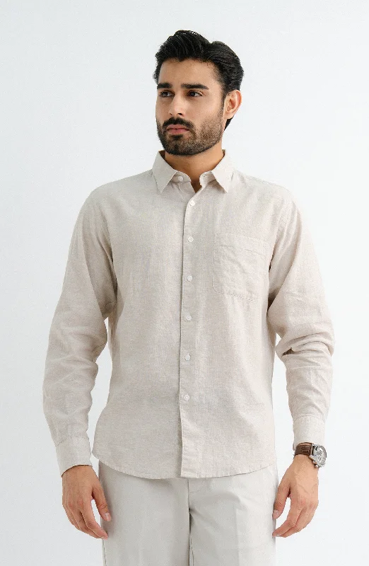 Full Sleeves Cotton Shirt Collared Crew Neck Turtle Neck