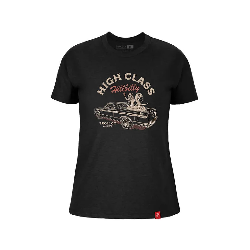 Women's High Class Camino Tee Hooded Caped Shawl Collar