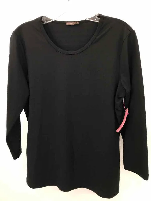 Pre-Owned J Mclaughlin Black Size Medium T-shirt Notch Collar Peter Pan Collar Cowl Neck Pre-Owned J Mclaughlin Black Size Medium T-shirt Notch Collar Peter Pan Collar Cowl Neck