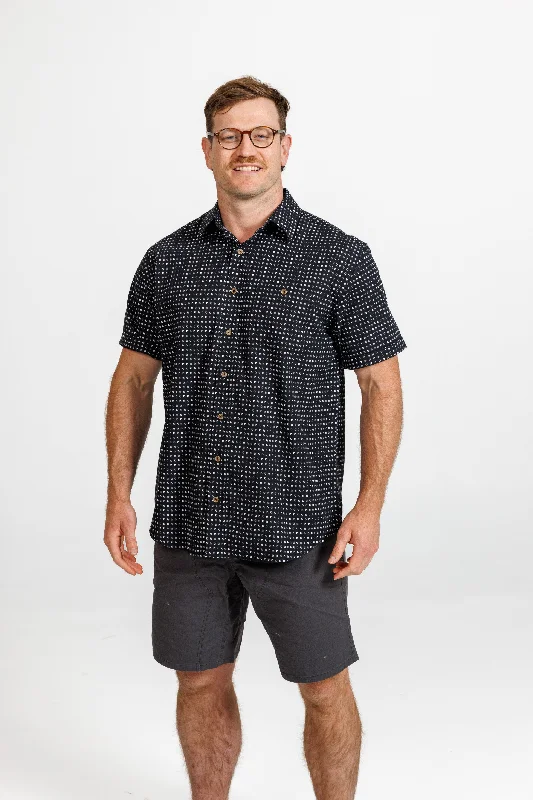 Lichfield - Lifestyle Short Sleeved Shirt - Black Geo Print Striped Floral Plaid