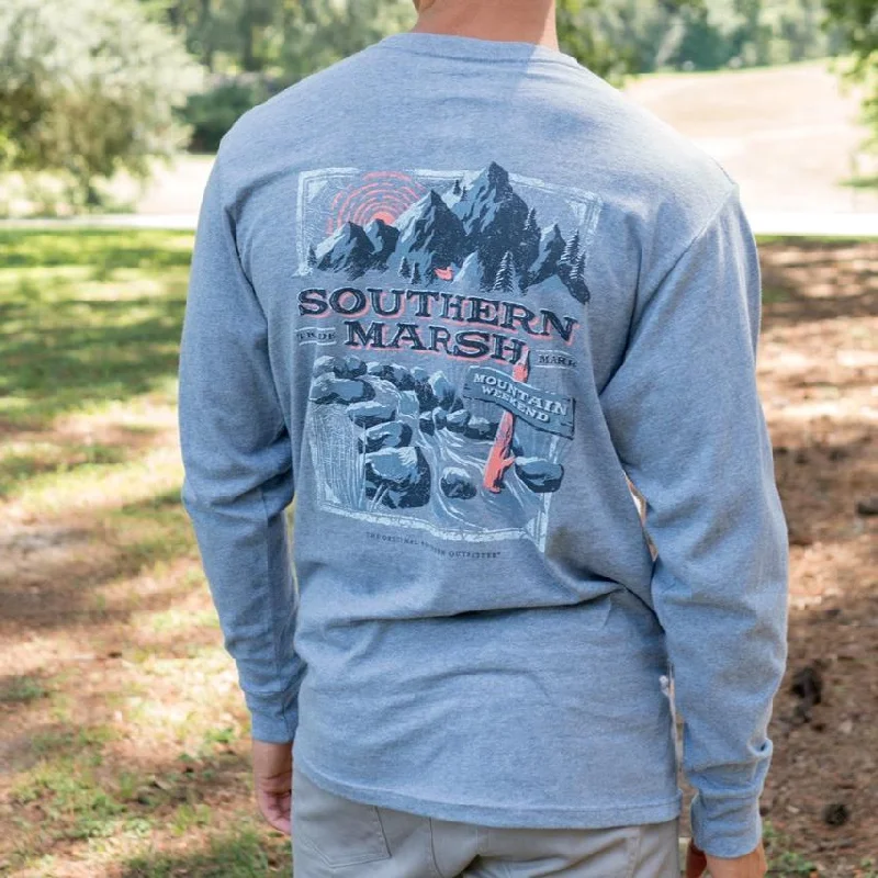 Mountain Weekend Tee - Long Sleeve Elegant Classic Vintage