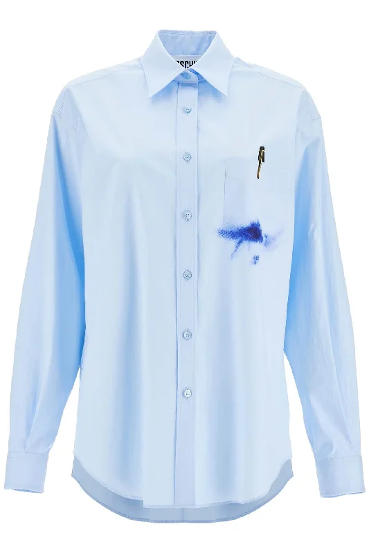 printed pocket shirt with button V0204 0531 MULTI LIGHT BLUE Elegant Classic Vintage printed pocket shirt with button V0204 0531 MULTI LIGHT BLUE Elegant Classic Vintage