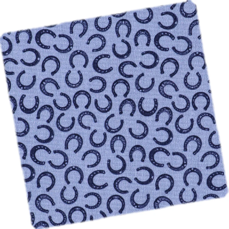 White/Blue Horseshoes