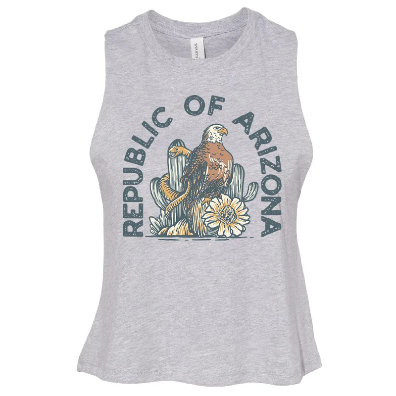 Republic Of Arizona Crop Tank athletic tank top