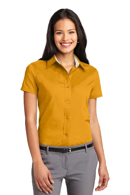 Port Authority Ladies Short Sleeve Easy Care Shirt. L508 Plaid T-Shirt Polka Dot Checkered Port Authority Ladies Short Sleeve Easy Care Shirt. L508 Plaid T-Shirt Polka Dot Checkered