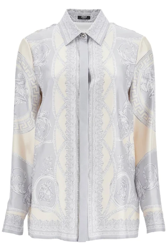 silk shirt the cut of the gods 1001360 1A13359 SILVER GREY+CHAMPAGNE Terry Blend Velvet Blend Canvas Blend silk shirt the cut of the gods 1001360 1A13359 SILVER GREY+CHAMPAGNE Terry Blend Velvet Blend Canvas Blend