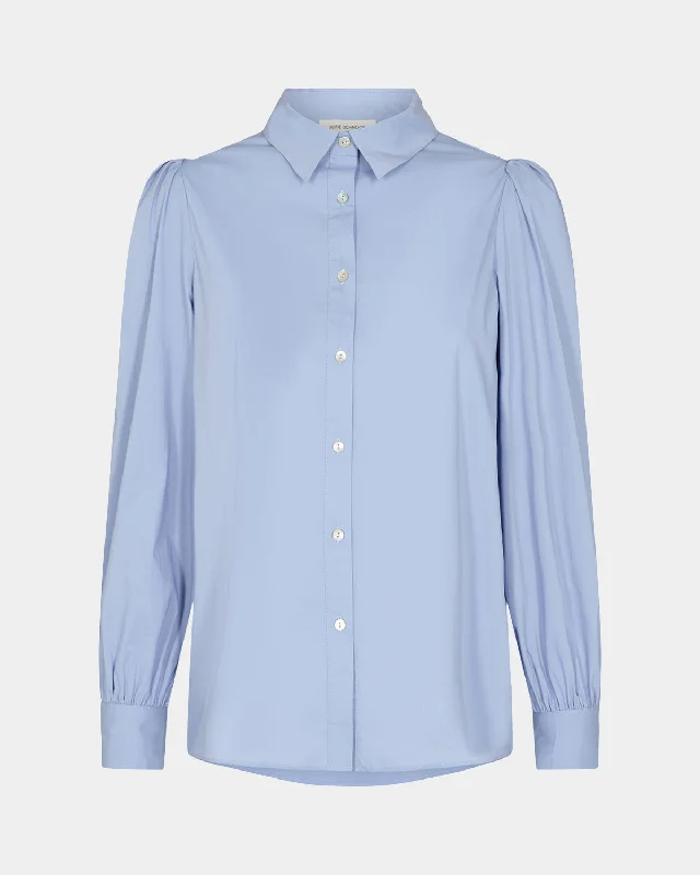 NIKOLESW SHIRT - Light blue Rayon Fabric Velvet Fabric Corduroy Fabric