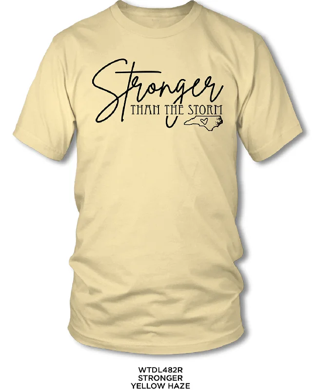 Stronger Than The Storm Short Sleeve Tee Rayon Fabric Velvet Fabric Corduroy Fabric