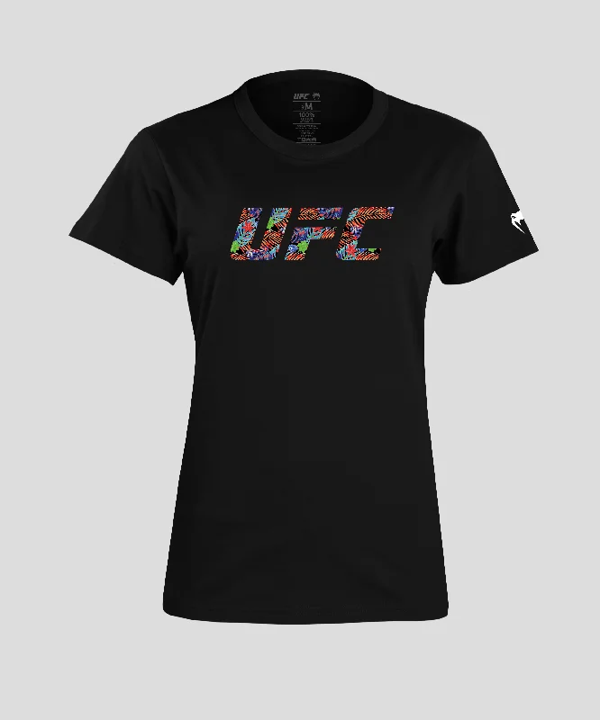 UFC Unrivaled by Venum Dustin Poirier Women's T-shirt - Black Mesh Fabric Canvas Fabric Denim Fabric UFC Unrivaled by Venum Dustin Poirier Women's T-shirt - Black Mesh Fabric Canvas Fabric Denim Fabric