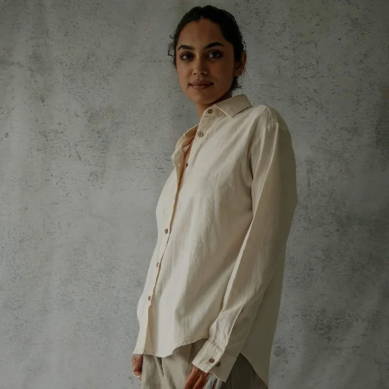 Undyed | Classic Shirt Zippered Front Buttoned Front Snap Front