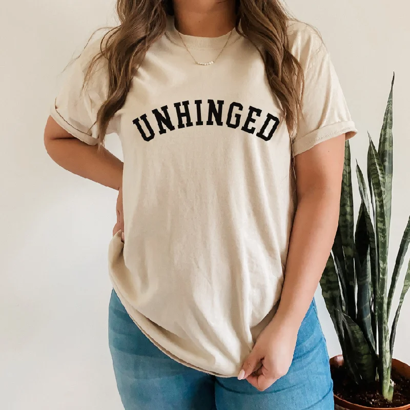Unhinged College T-Shirt Print Jacquard Patchwork