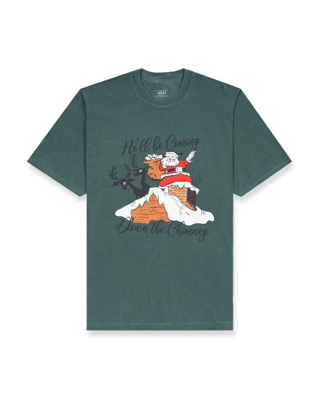 Women's Down the Chimney S/S Tee Zippered Buttoned Snapped