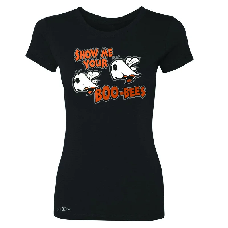 Zexpa Apparel™ Show Me Your Boo-Bees Ghost Women's T-shirt Halloween Costume Tee Striped Floral Plaid Zexpa Apparel™ Show Me Your Boo-Bees Ghost Women's T-shirt Halloween Costume Tee Striped Floral Plaid