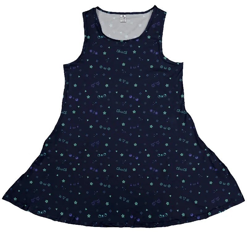 Kao Emojis Blue Dress