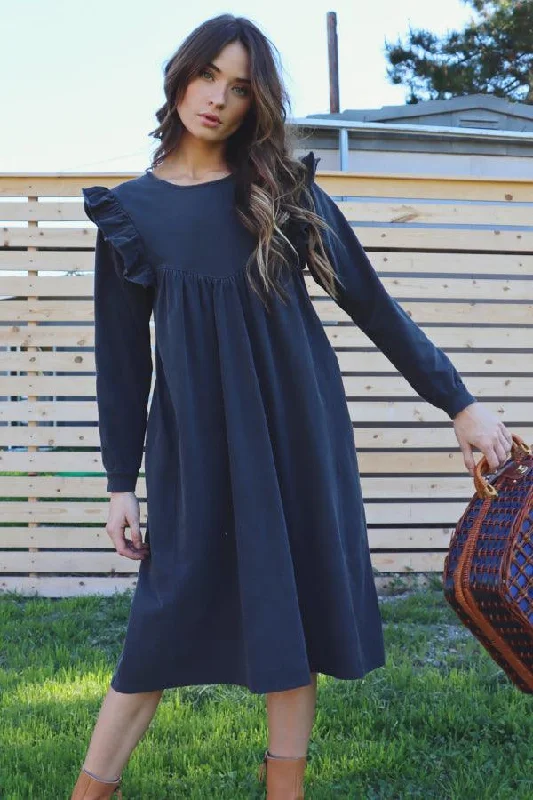 Washed Black Hannah Dress