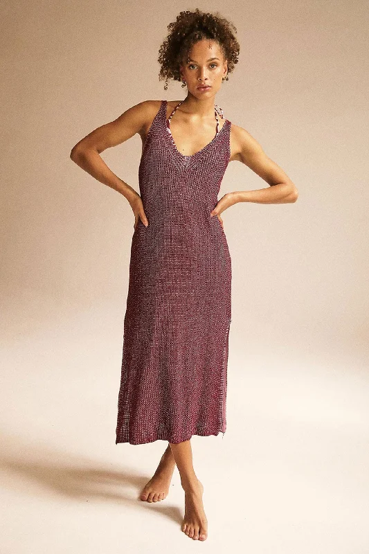 Eli Dress Burgundy