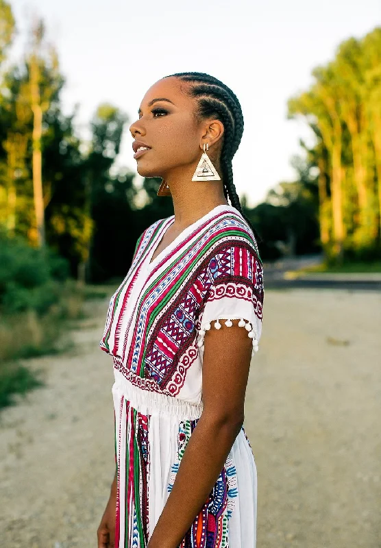 Dashiki Print Long Dress