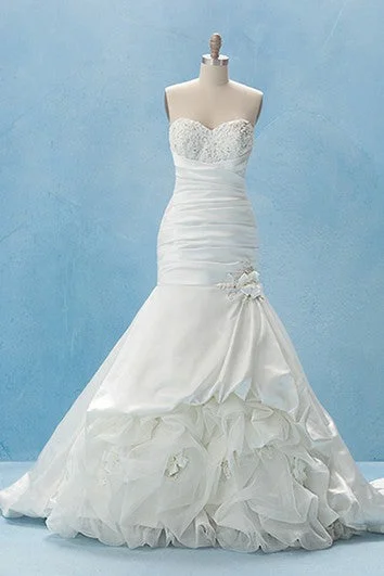 Mermaid Charming Sweetheart Dress With Ruffles